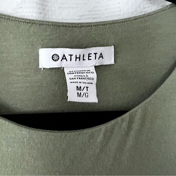 EUC Athleta Santorini Thera Dress in Eucalyptus Olive size Medium Tall - Picture 7 of 13